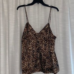WILFRED Satin Leopard Blouse